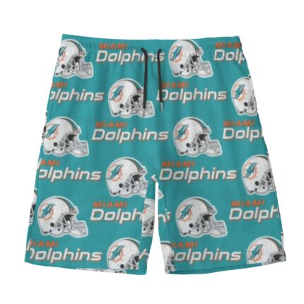 Miami Dolphins Zubaz All-Over Print Men‘s Beach Shorts With Lining