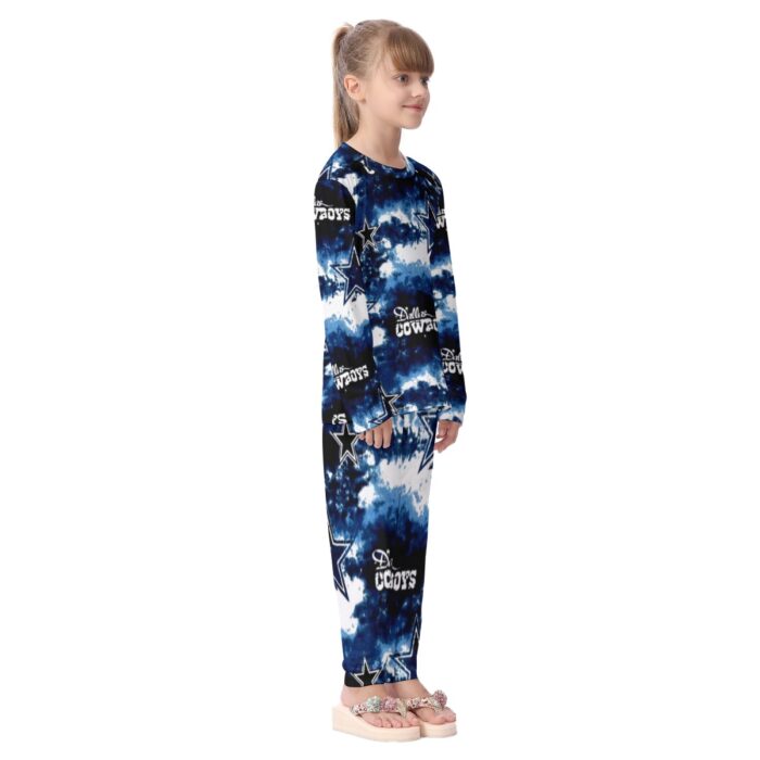 Dallas Cowboys Zubaz All-Over Print Kid's Pajamas Set - Image 3