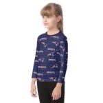 New England Patriots Zubaz All-Over Print Kid's O-neck Long Sleeve T-shirt