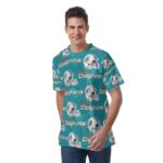 Miami Dolphins Zubaz All-Over Print Men's T-Shirt | Velvet - Image 4