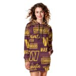 Washington Commanders Redskins Women's Heavy Fleece Long Hoodie