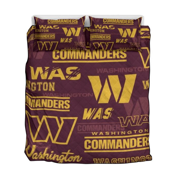 Washington Commanders   Quilt & Pillow Cases With  Edge-wrapping Strips - Image 2