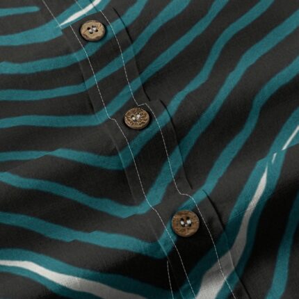Philadelphia Eagles Zubaz All-Over Print Men's Breathable Cotton Shirt|125GSM