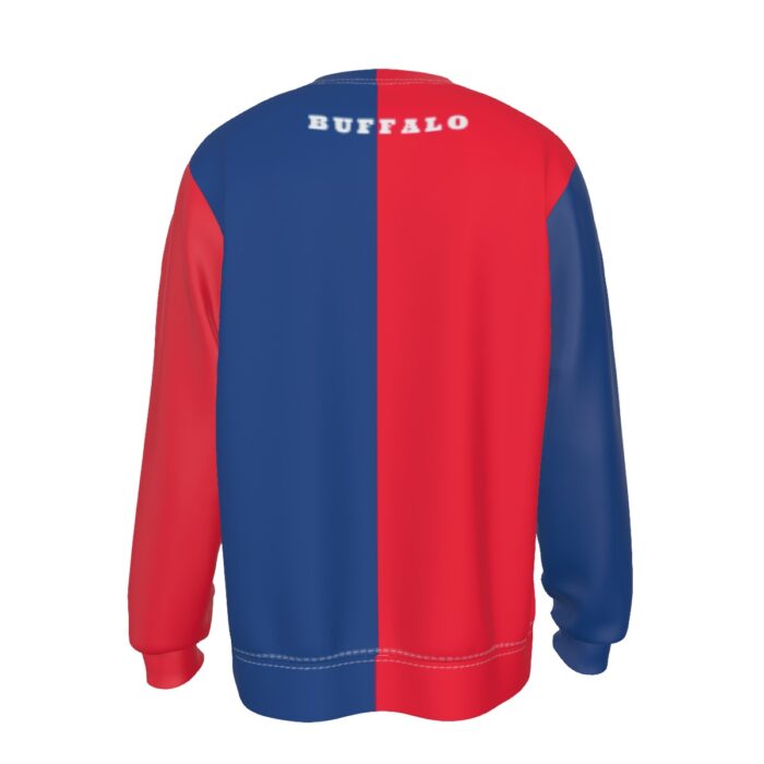 Buffalo Bills Zubaz All-Over Print Men's Heavy Fleece Sweatshirt - Image 4