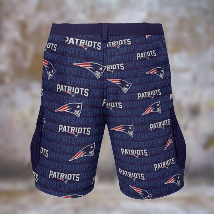 New England Patriots navy Cargo Shorts - Image 2