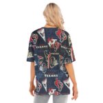 Houston Texans Women's Short Sleeves T-shirt With Hem Split - Image 4