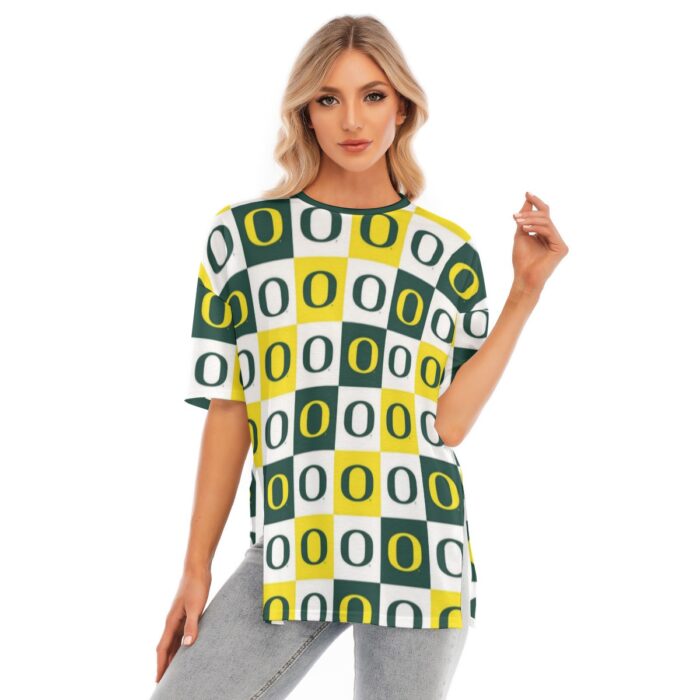 Oregon - Ducks Women's Short Sleeves T-shirt With Hem Split - Image 4