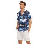 Dallas Cowboys Zubaz All-Over Print Men's Deep V-neck Short Sleeve T-shirt - Image 3