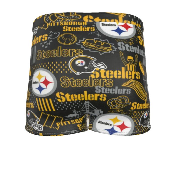 Pittsburgh Steelers Zubaz All-Over Print Men's Boxer Briefs - Image 2