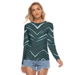 Philadelphia Eagles Zubaz All Over Print Women's Stretchable long Sleeve Top