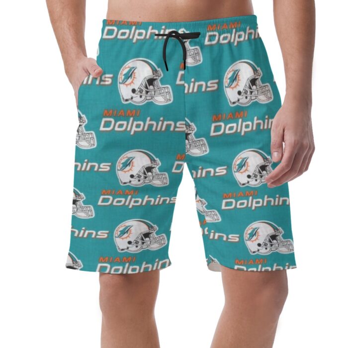 Miami Dolphins Zubaz All-Over Print Men's Casual Shorts - Image 4