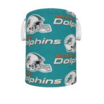 Miami Dolphins Zubaz All-Over Print Foldable Laundry Basket - Image 4