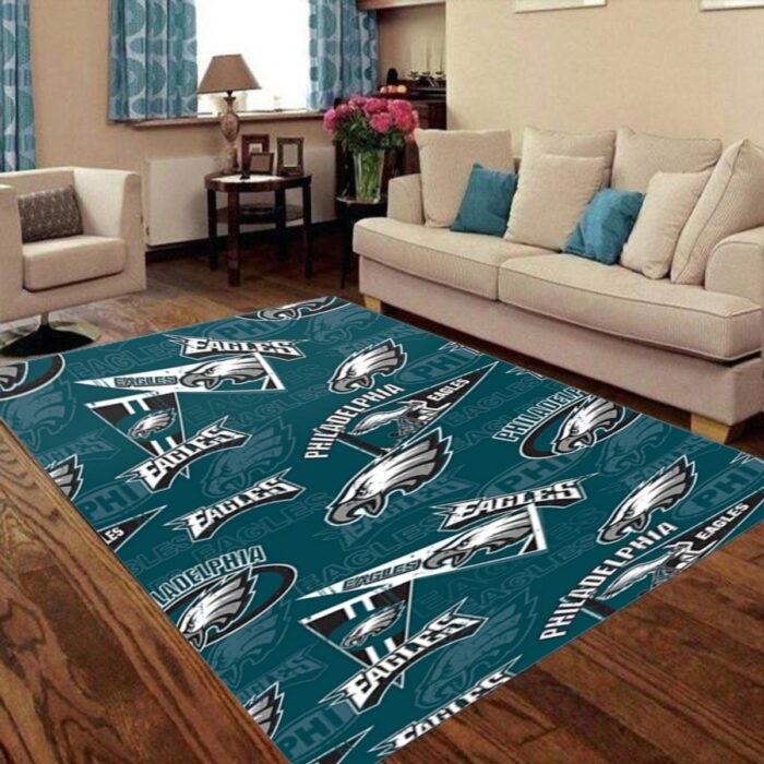 Philadelphia Eagles Zubaz Foldable Rectangular Floor Mat - Image 1