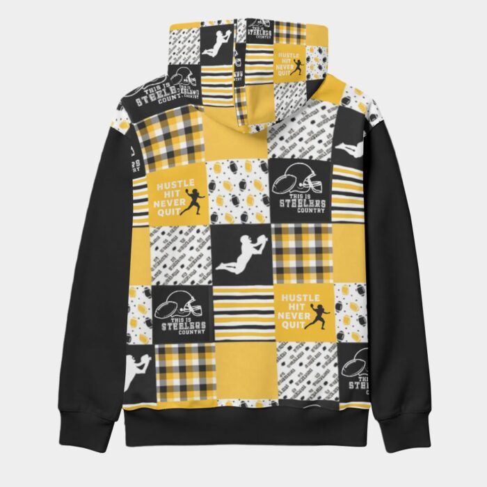 Pittsburgh Steelers All-Over Print Men's Thicken Pullover Hoodie - Image 1