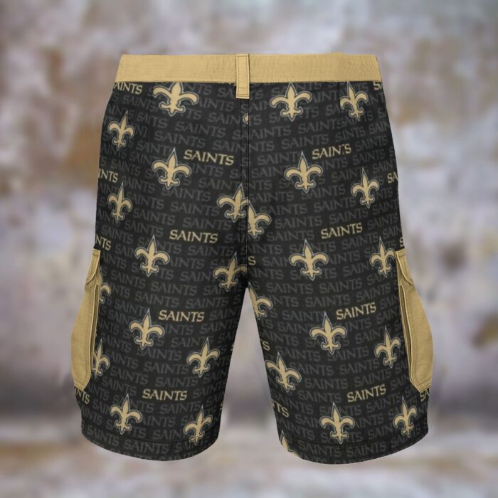 New Orleans Saints Cargo Shorts - Image 2