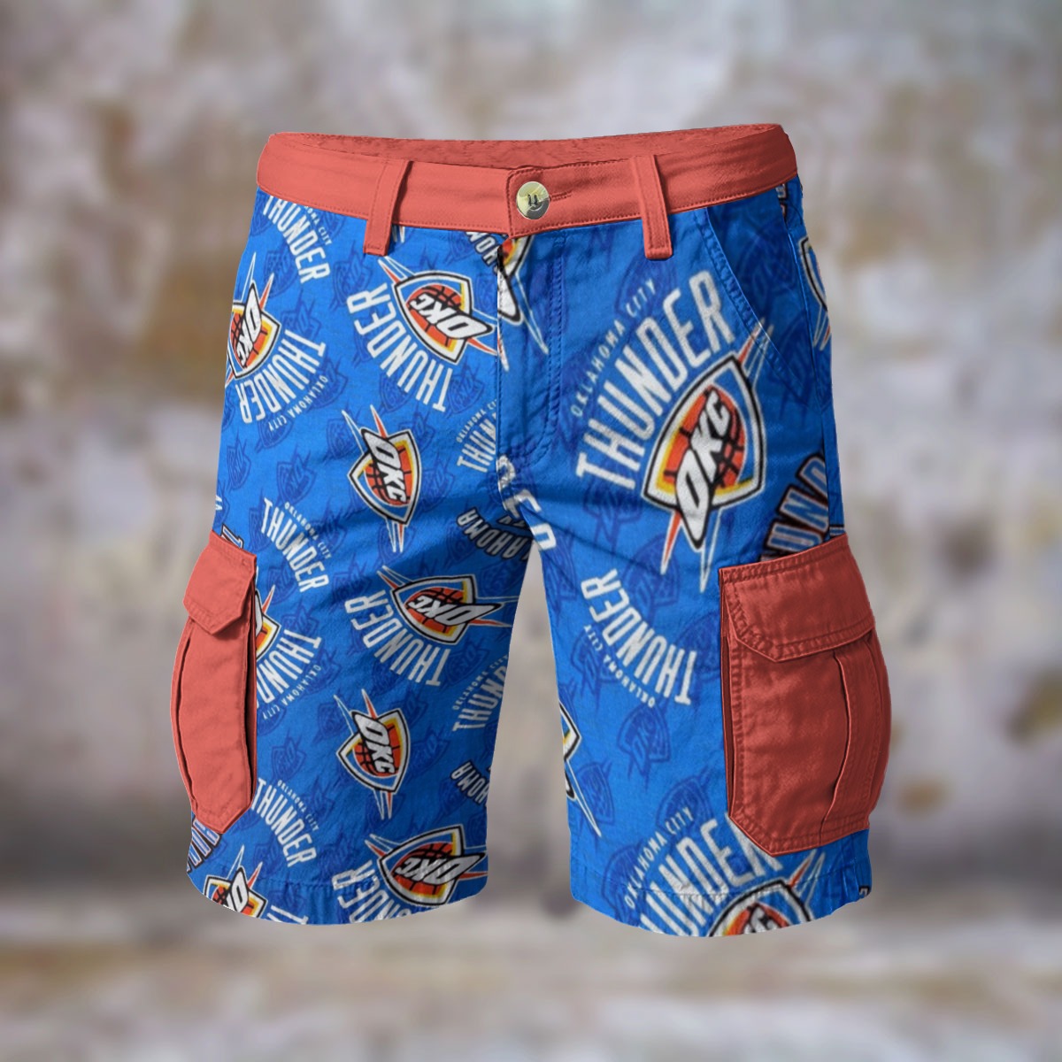 Oklahoma City Thunder Cargo Shorts - Image 2