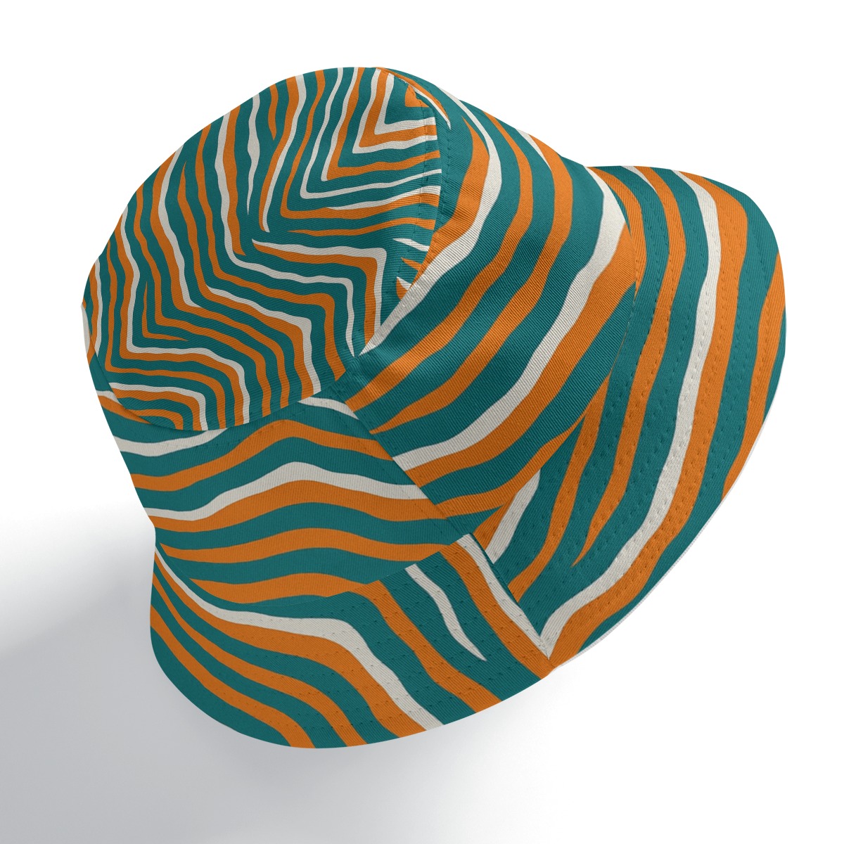 Miami Dolphins Zubaz Double-Side Printing Bucket Hat - Image 2