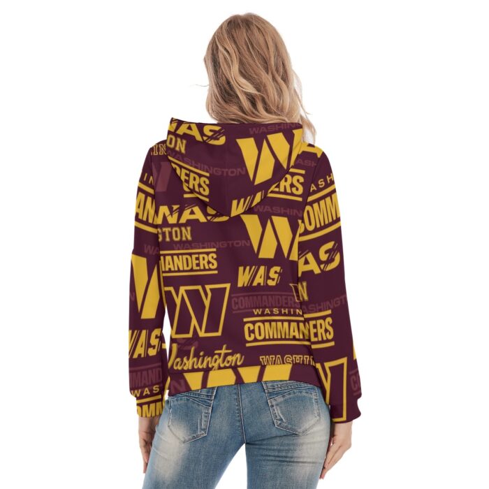 Washington Commanders Redskins Women's Slim Pullover Hoodie - Image 4