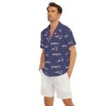 New England Patriots All-Over Print Men's Deep V-neck Short Sleeve T-shirt - Image 5
