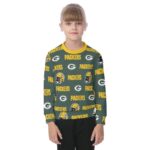 Green Bay Packers All-Over Print Kid's Sweatshirt - Image 2