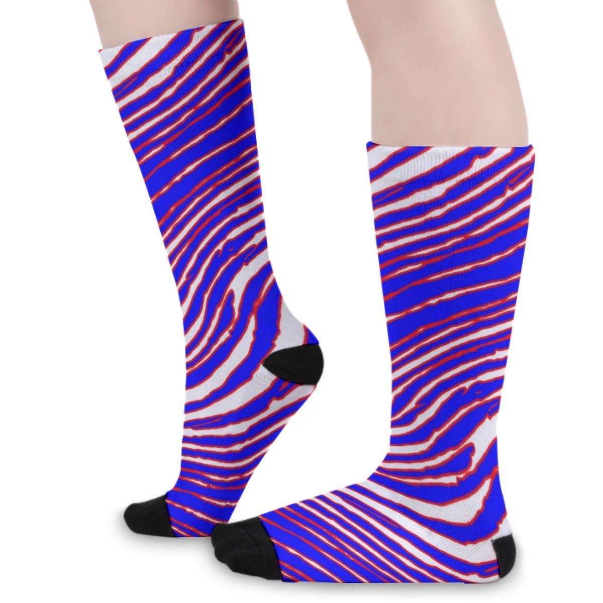Buffalo Bills Zubaz All-Over Print Unisex Long Socks