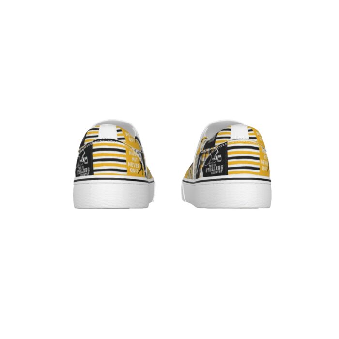 Pittsburgh Steelers Zubaz Women's Slip On Sneakers - Image 3