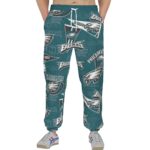 Philadelphia Eagles Zubaz All-Over Print Men'S Thick Sweatpants