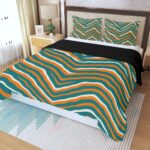 Miami Dolphins Zubaz Three Piece Duvet Cover Set | Widened