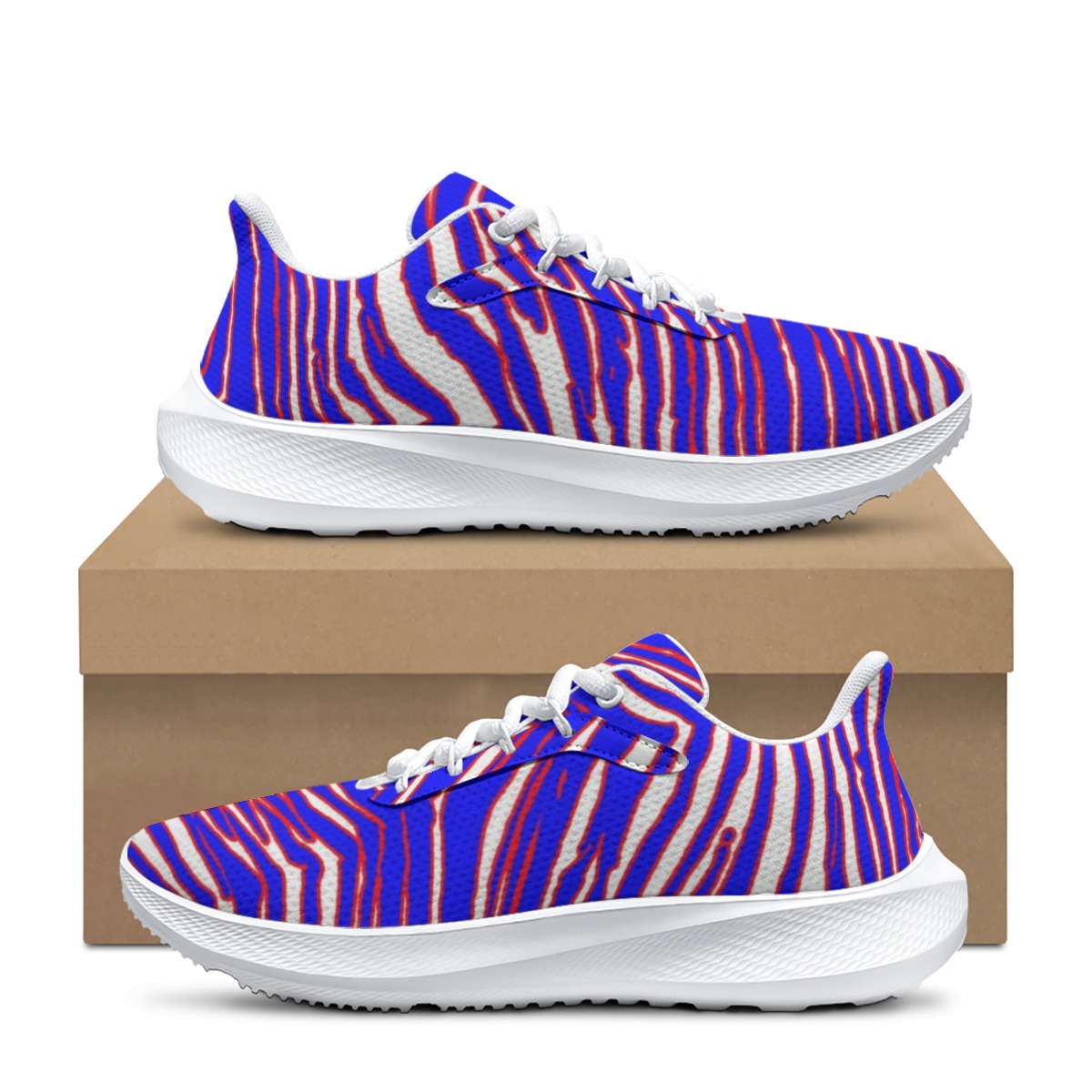Buffalo Bills Zubaz Men's Road Running Shoes - Image 4