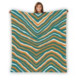 Miami Dolphins Zubaz Single-Side Printing Flannel Blanket