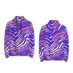 Buffalo Bills Zubaz All-Over Print Men's Half  Button Hoodie - Image 5