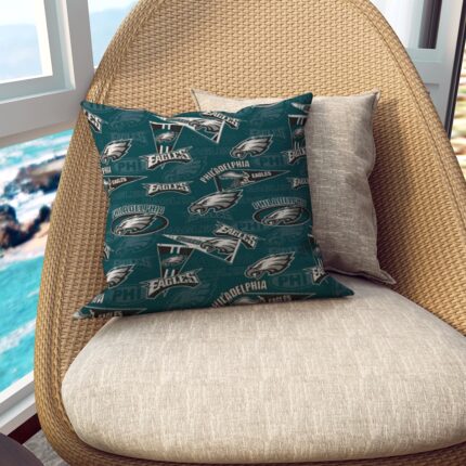 Philadelphia Eagles Zubaz All-Over Print Pillowcase | Flax