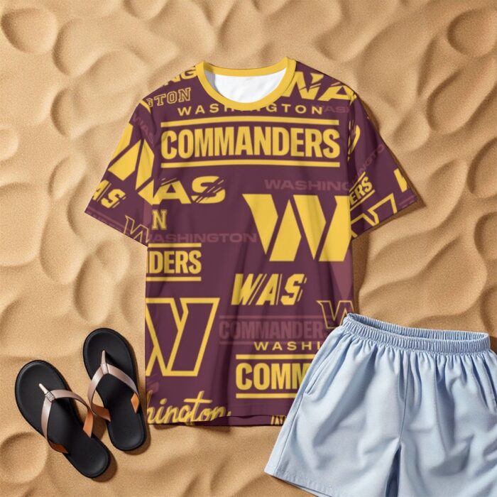 Washington Commanders  O-Neck T-Shirt | 190GSM Cotton - Image 1