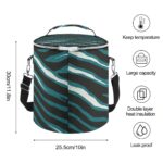 Philadelphia Eagles Zubaz Insulated Cylinder Cooler Bag - Image 2