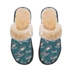 Philadelphia Eagles Zubaz Men's Home Plush Slippers - Image 2