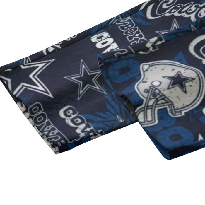 Dallas Cowboys Zubaz All-Over Print Unisex Straight Casual Pants | 245GSM Cotton - Image 2