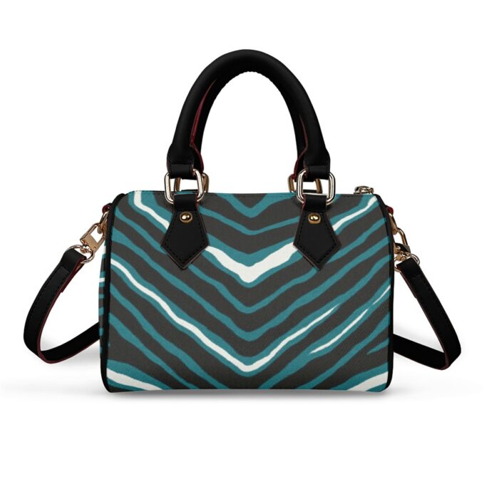 Philadelphia Eagles Zubaz Classic Barrel-Shaped PU Leather Handbag - Image 7