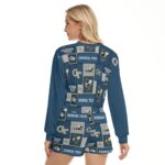 Georgia - Yellow Jackets Women's Short Sweatshirt And Pants Suit - Image 4
