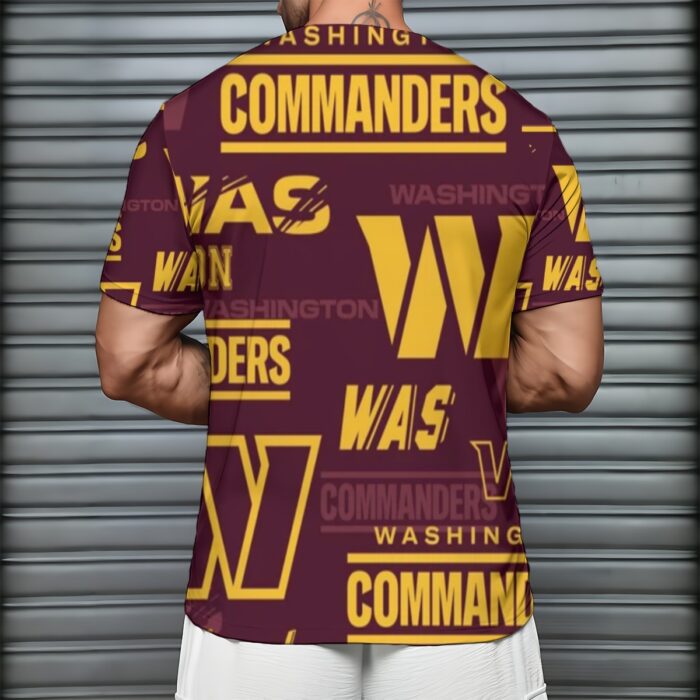 Washington Commanders  Men's Short Sleeve T-Shirt With Sports Collar - Image 2
