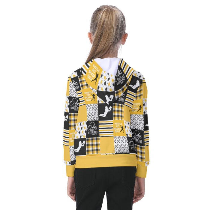 Pittsburgh Steelers Zubaz All-Over Print Oversized Kid's Hoodie - Image 1