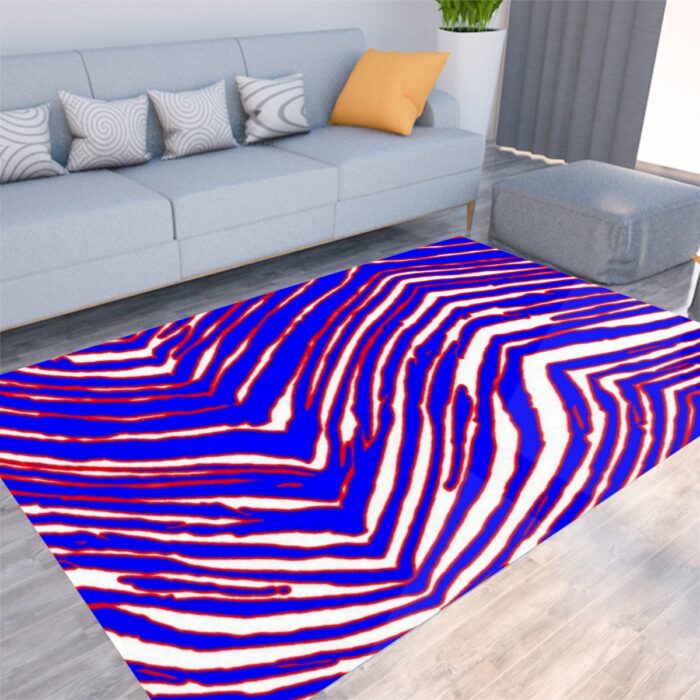 Buffalo Bills Zubaz Foldable Rectangular Thickened Floor Mat - Image 1