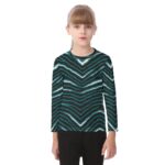 Philadelphia Eagles Zubaz All-Over Print Kid's O-neck Long Sleeve T-shirt