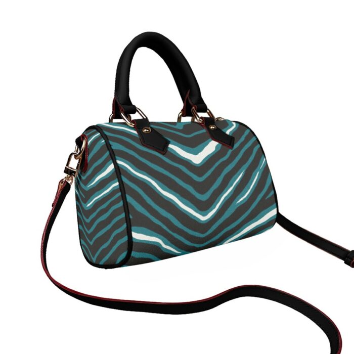 Philadelphia Eagles Zubaz Classic Barrel-Shaped PU Leather Handbag - Image 11