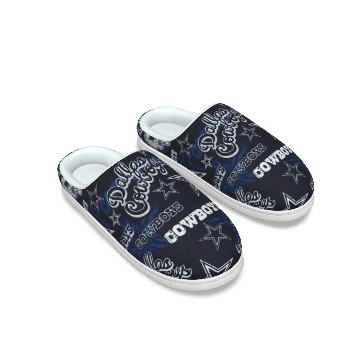 Dallas Cowboys Zubaz All-Over Print Men's Plush Slippers - Image 5