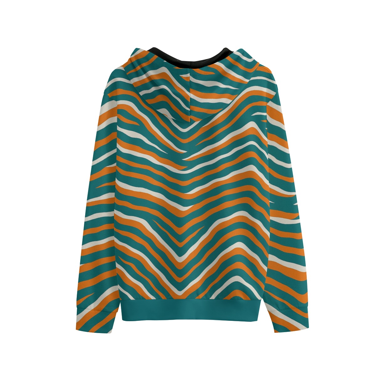 Miami Dolphins Zubaz All-Over Print Men's Pullover Hoodie | Interlock