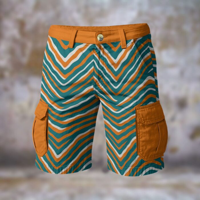 Miami Dolphins zubaz Cargo Shorts - Image 3
