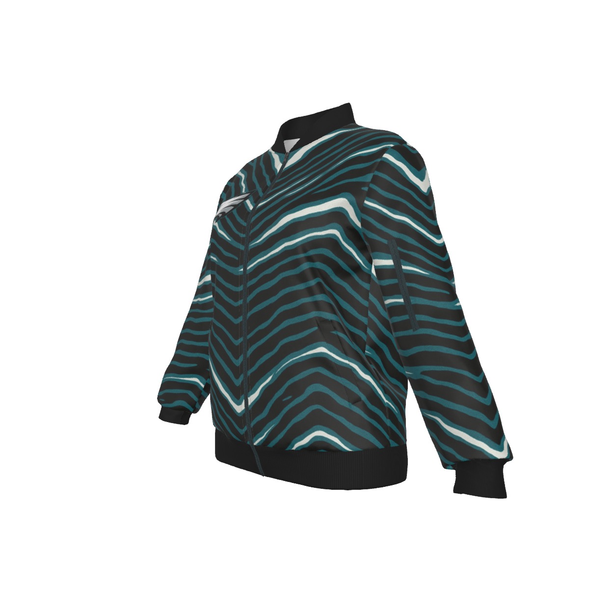 Philadelphia Eagles Zubaz All-Over Print Women's Jacket - Image 4