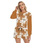 Texas at Austin - Longhorns Women's Short Sweatshirt And Pants Suit