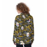 Pittsburgh Steelers Zubaz All-Over Print Women's Pullover Hoodie - Image 3