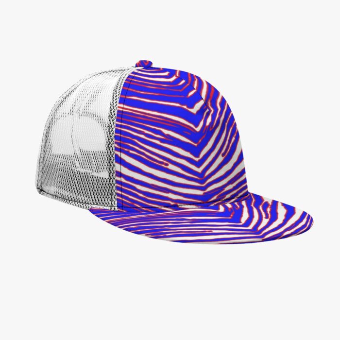 Buffalo Bills Zubaz All-Over Print Black Buckle Flat-brimmed Mesh Cap With Box - Image 2